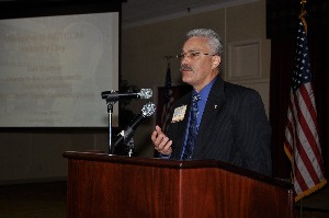 In October, Dan Bradford, Senior Executive Service, civilian deputy to the commanding general/senior technical director, NETCOM/9th Signal Command, engages the audience at the AFCEA-NETCOM Industry Day.